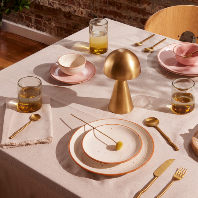 Sofia Collection, Tall Glass, Clear and Amber