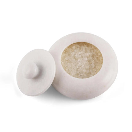 Marble Salt Cellar With Lid
