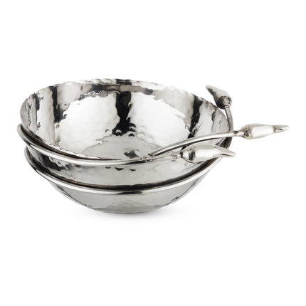 Hammered Stainless Steel Bowl, Small