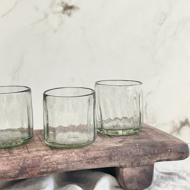 Handblown Fluted Tumbler: Small