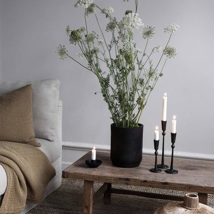 Boule iron candle holder, medium