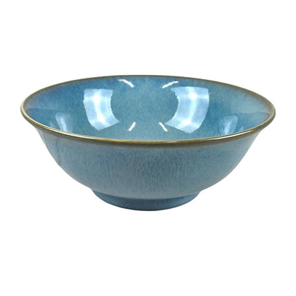 Nature Series 40oz 8"Dia x 3.25"H, Blue Porcelain Ramen Bowl