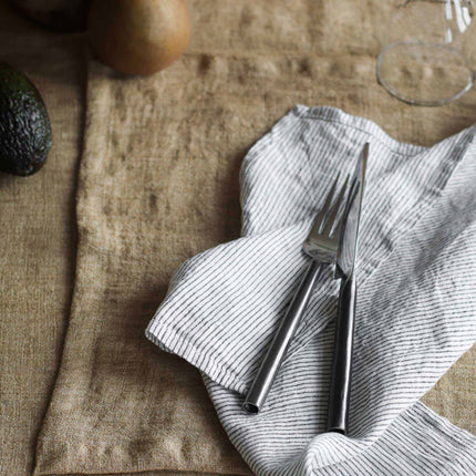 Steel dinner fork - unpolished