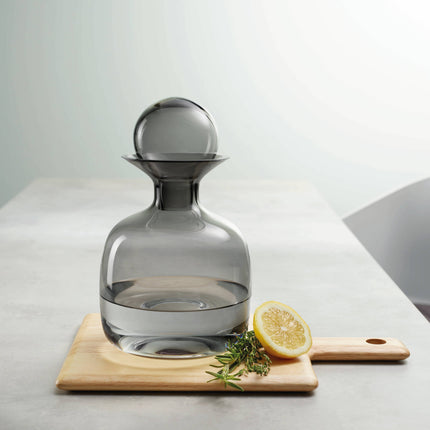 SARABI Blown Glass Carafe, Gray, (1.5L)
