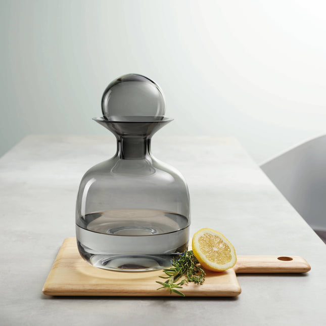 SARABI Blown Glass Carafe, Gray, (1.5L)