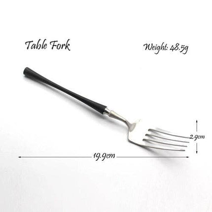Stainless w/ Black 6 pc