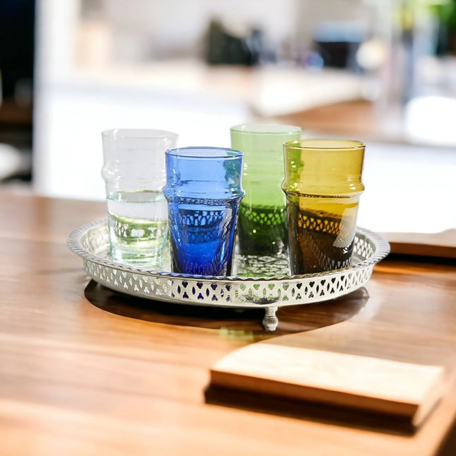 Moroccan Blue Juice Glass