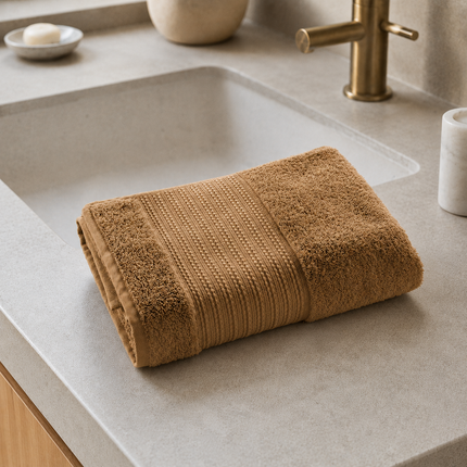 GARANCE Collection, Bath Towel in Camel (brown)