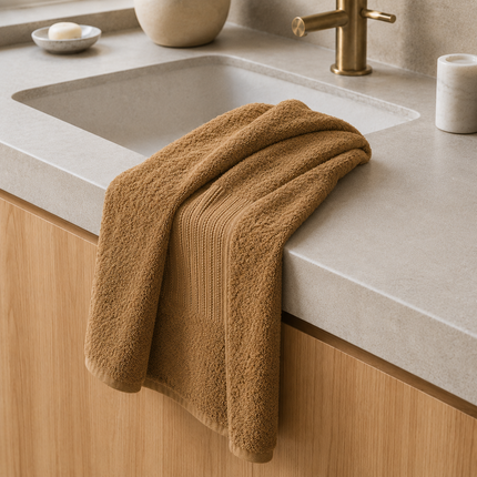 GARANCE Collection, Bath Towel in Camel (brown)