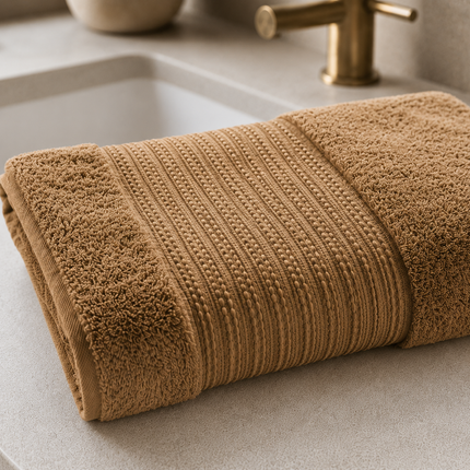 GARANCE Collection, Bath Towel in Camel (brown)