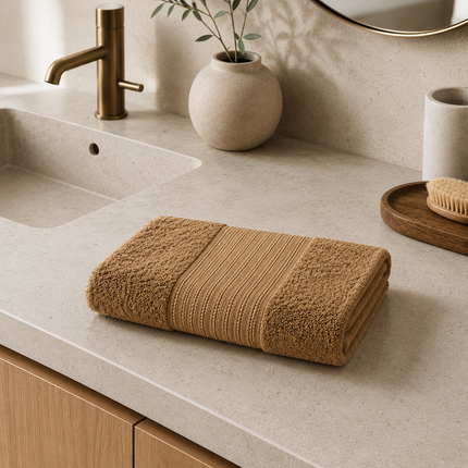 GARANCE Collection, Bath Towel in Camel (brown)