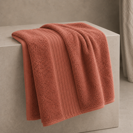 GARANCE Collection, Bath Towel in Terracotta (orange)