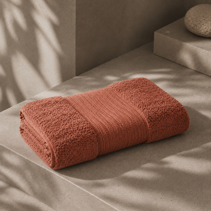GARANCE Collection, Bath Towel in Terracotta (orange)