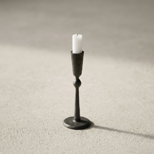 Boule iron candle holder, small, view 2