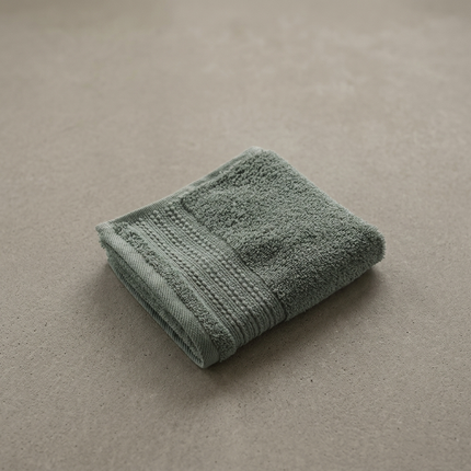 GARANCE Collection, Powder Room Towel in Romarin (khaki green)