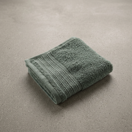 GARANCE Collection, Powder Room Towel in Romarin (khaki green), view 2