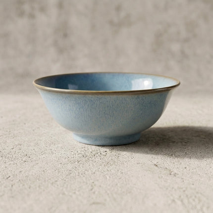 Nature Series 40oz 8"Dia x 3.25"H, Blue Porcelain Ramen Bowl, view 2
