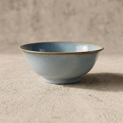 Nature Series 40oz 8"Dia x 3.25"H, Blue Porcelain Ramen Bowl